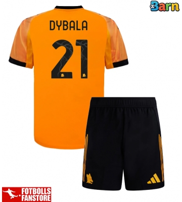 AS Roma Paulo Dybala #21 Bortatröja Barn 2025-26 Kortärmad (+ Korta byxor)